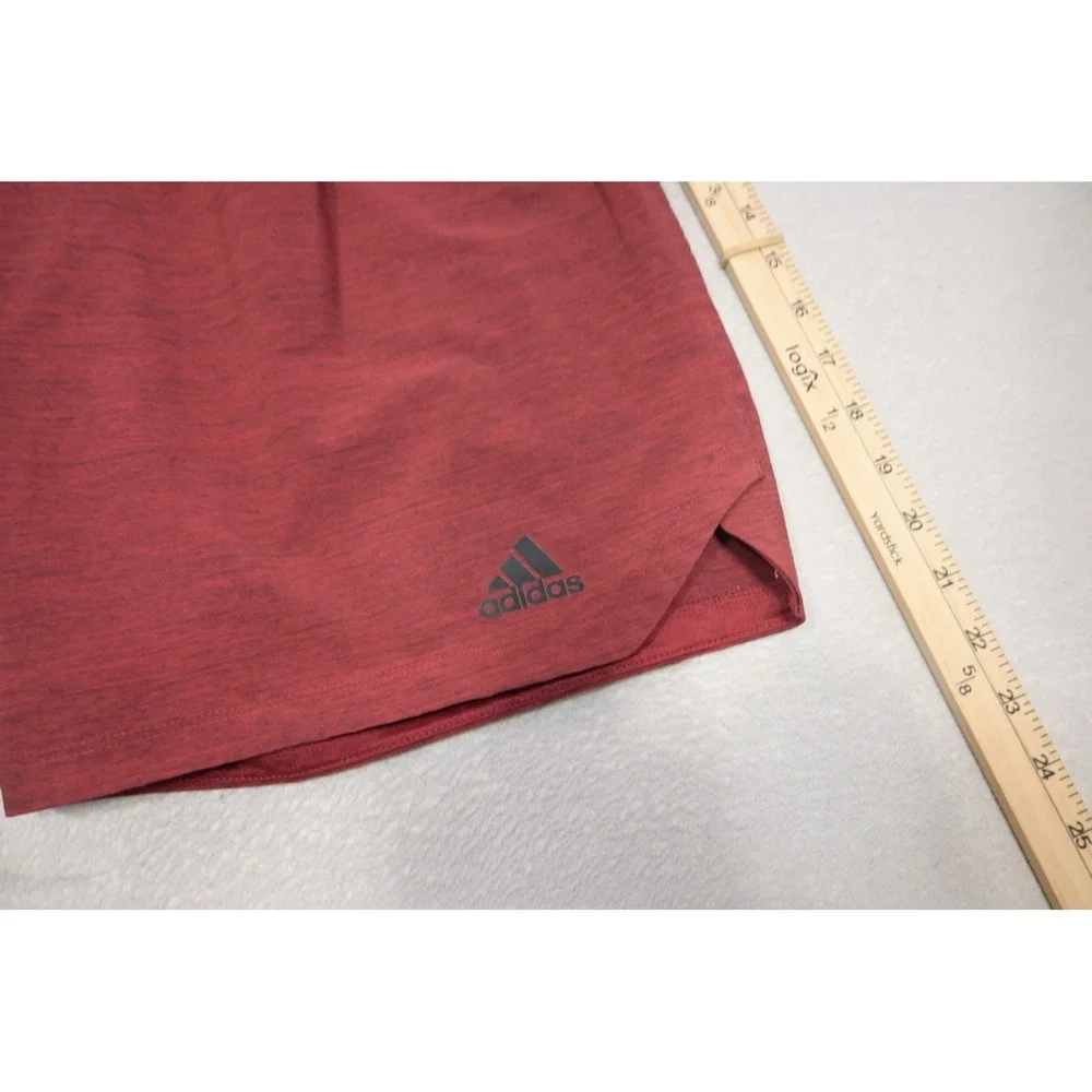 Adidas Athletic Gym Shorts Men XL Maroon‎ Performance W/Pockets Excellent
